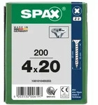 SPAX Senkkopf Kreuzschlitz Z - Vollgewinde WIROX A3J PZ2 - 4x20 - 200 Stk