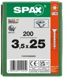 SPAX Senkkopf T-STAR plus - Vollgewinde WIROX A3J T20 - 3,5x25 - 200 Stk