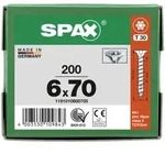 SPAX Senkkopf T-STAR plus - Vollgewinde WIROX A3J T30 - 6x70 - 200 Stk