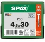 SPAX Senkkopf T-STAR plus - Teilgewinde WIROX A3J T20 - 4,5x30 - 200 Stk