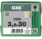 SPAX GIX-B Trockenbauschraube Trompetenkopf H2 Grobgewinde - 1000 Stk 3,9x30