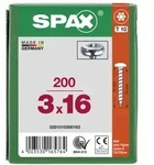 SPAX Halbrundkopf T-STAR plus 4CUT Vollgewinde Galvanisch blank verzinkt A2J...
