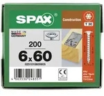 SPAX Tellerkopf 6 mm T-STAR plus 4CUT Vollgewinde WIROX A3J 6x60 - 200 Stk