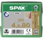 SPAX Verlegeschraube Senkkopf, T-STAR plus 4CUT, Fixiergewinde WIROX A3J T20 -...