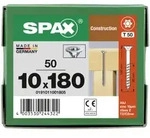 SPAX Senkkopf 10 mm T-STAR plus - Teilgewinde WIROX A3J T50 - 10x180 - 50 Stk