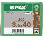 SPAX R&uuml;ckwandschraube T-STAR Plus 3,5 x 40 cut 200 Stk