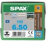 SPAX Terrassenschraube T-STAR plus, mit CUT-Spitze, Fixiergewinde, Edelstahl rostfrei