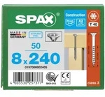 SPAX Universalschraube Senkkopf T-STAR plus Edelstahl rostfrei A2 8x240 Teilgewinde