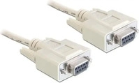 DeLOCK 84077, Delock Nullmodemkabel - D-Sub DB-9 (W) zu D-Sub DB-9 (W) - 1.8 m - Grau