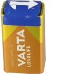 Varta Batterie Alkaline, E-Block, 6LR61, 9V Longlife, Bulk (1-Pack)