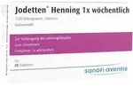 Jodetten Henning 1x w&ouml;chentlich 1530 Mikrogramm 28 St Tabletten