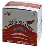 NASARA Kinesiologie Tape 5 cmx5 m rot 1 St Pflaster