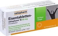 PZN-DE 06957696, Eisentabletten-ratiopharm N 50 mg 50 St Filmtabletten, Grundpreis: