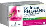 Cetirizin HEUMANN 10mg 100 St Filmtabletten