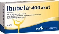 PZN-DE 16225333, betapharm Arzneimittel Ibubeta 400 akut 30 St Filmtabletten,