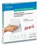 H&Ouml;GA STERIL Kompressen 7,5x7,5 cm 8fach 5X2 St Kompressen