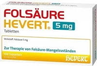 PZN-DE 18293103, Hevert-Arzneimittel FOLS&Auml;URE HEVERT 5 mg 100 St Tabletten,