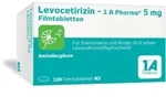 Levocetirizin-1 A Pharma 5 mg 100 St Filmtabletten