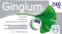 PZN-DE 14171194, Hexal Gingium 240 mg 20 St Filmtabletten, Grundpreis: &euro; 1,35 /