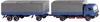 Wiking H0 (1:87) 045501 - Pritschenhängerzug (MB NG) - azurblau Modellbahn