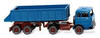 Wiking H0 (1:87) 067709 - Hinterkippersattelzug (MB) - azurblau Modellbahn
