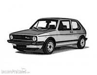 Italeri 510003622 - 1:24 VW Golf GTI Rabbit Modellbau