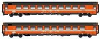 Hobbytrain N H25501 - 2er Set Personenwagen Bpm, 2.Kl. (UIC Z1) SBB, Ep.IV-V