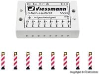 Viessmann H0 (1:87) 5040 - H0 Warnbaken, 8 St&uuml;ck mit Lauflichtelektronik...