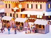 Noch H0 (1:87) 65610 - Kombi-Set Auf dem Weihnachtsmarkt Modellbahn
