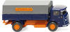 Wiking H0 (1:87) 047601 - Pritschen-Lkw (Büssing 4500) - blau/orange Modellbahn