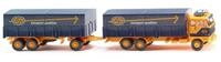 Wiking H0 (1:87) 043308 - Pritschenh&auml;ngerzug (Volvo F89) "ASG " Modellbahn