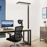Arcchio LED-Stehleuchte Logan Pro, schwarz, Sensor, dimmbar