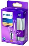 Philips LED-Kerze Filament E14 2W 2.700K 2er-Pack