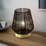 Tischleuchte Escandidos, schwarz/gold