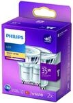 Philips LED-Reflektor GU10 3,5W 2.700K 36&deg; 2er