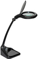 LED-Lupenleuchte MAULiris, schwarz, H&ouml;he 37 cm, dimmbar