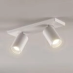 Arcchio Strahler Brinja, wei&szlig;, eckig, &Oslash; 6 cm, 2-flg., GU10