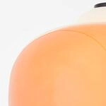 H&auml;ngelampe Blop aus Glas, orange