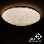 LED-Deckenlampe Vipe, Sternenhimmel-Effekt, 49 cm