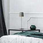 LED-Akku-Tischlampe Kaami, dimmbar, grau matt