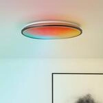 LED-Deckenlampe Heida, &Oslash; 49 cm, schwarz, CCT, RGB, Metall