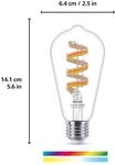 WiZ ST64 LED-Filamentlampe WiFi E27 6,3W RGBW