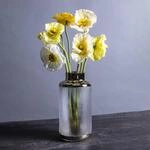 KARE Vase LA Noble, H&ouml;he 30 cm, Glas, gold/klar, Handarbeit