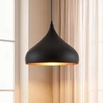 Lindby H&auml;ngelampe Ritana, schwarz-gold, Metall, &Oslash; 31cm, E27