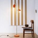 Dyberg Larsen Stehlampe Ocean, orange, H&ouml;he 160 cm, 2-flg.
