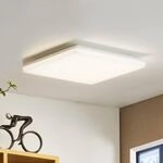 Prios Artin LED-Deckenlampe, eckig, 33 cm