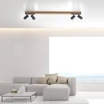 LED-Deckenlampe PURE Lines Spot, 120 cm, oak/graphite