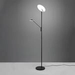 LED-Stehleuchte Brantford Leseleuchte schwarz matt