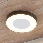 Lucande LED-Au&szlig;endeckenleuchte Sora, rund, Sensor, IP54