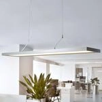 Arcchio LED-Pendelleuchte Dorean, silber, Metall, 120cm
